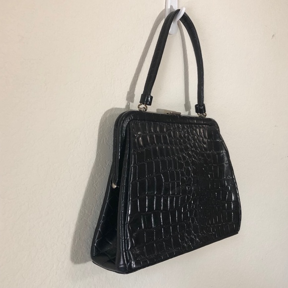 Vintage Mid Century Supreme Leather Handbag Purse - Picture 12 of 12